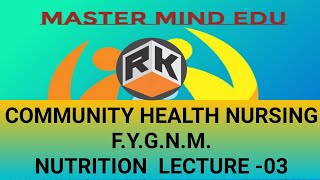 F Y G N M II NUTRITION IIRELATION OF FOOD & HEALTH - CUSTOMS &  FOOD II LECTURE -03 II RAMESH KAILA