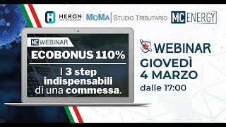 04.03.21 - ECOBONUS 110%: I 3 step indispensabili di una commessa