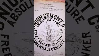 1886 Union Cement Company, Absolutely Pure Rosendale Cement brand Hydraulic Cement