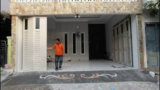 Pintu Garasi Besi Sliding Griya Benowo indah Surabaya 0851 7979 3880