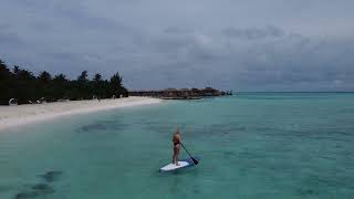 Paddle board on Maldives