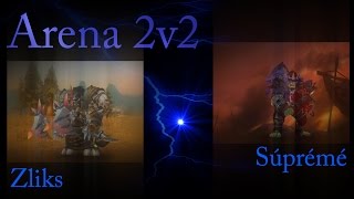 World of warcraft Warlords of Draenor 2v2 Arena Double Enhancement Shaman