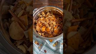 Smoked Chex Mix Recipe! #foodshorts #chexmix