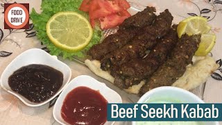 Beef Seekh Kabab | Soft & Juicy Homemade Beef Seekh Kabab Recipe By Food Drive