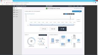 Lenovo ThinkSystem DE System Manager Dashboard and Performance