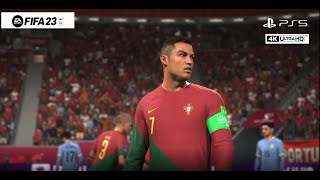 FIFA 23 - Portugal vs Uruguay - Ronaldo Scores- Qatar 2022 Group Stage - PS5 Gameplay #shorts