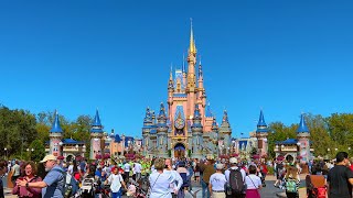 Magic Kingdom 2023 Walking Tour | Walt Disney World Anniversary Orlando Florida February 2023