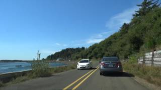 Oregon coast scenic time lapse drive from Cape Lookout to Cape Meares