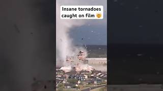 Unbelievable Footage of the Destructive Power of Tornadoes 🌪️ #disaster #shorts