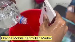 iphone13 waterproof check Orange Mobile Karimullah Market Sylhet | Mr Russell’s Vlog