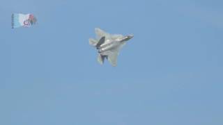 Brief shot of the F-22 at Flying Legends 2016, shot in HFR slow-mo