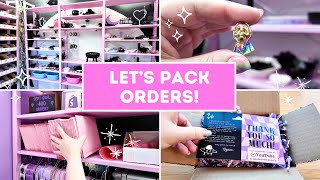 ♡ STUDIO VLOG ♡ Packing your orders! // Crystal shop small business diaries