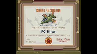 1945 Air Force Yakovlev Yak-130 Master Certificate