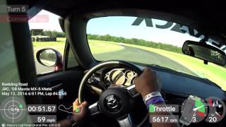 Roebling Rd. Track Night in America 5/12/16 advanced/intermediate PRHT Miata NC