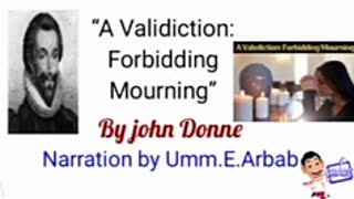 "A Validiction.Forbidding Mourning" poem by john donne summary /analysis line by line