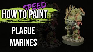 Battle Ready Plague Marines | Death Guard Speed Painting