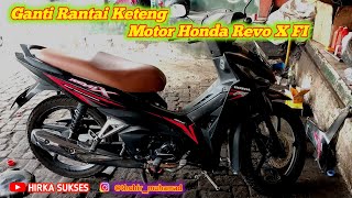 Ganti Rantai Keteng Motor Honda Revo X FI #honda #revo #rantaiketeng