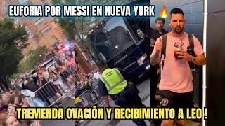 EUFORIA POR MESSI EN NUEVA YORK ! gran Recibimiento y ovación a Leo 🔥