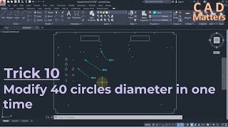 Trick-10- Change 40 circle diameter in one time ترك 10 - تغيير قطر 40 دائرة مرة واحدة