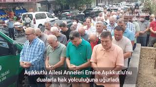 Aşıkkutlu Ailesi Anneleri Emine Aşıkkutlu'nu dualarla hak yolculuğuna uğurladı. #cenazetöreni