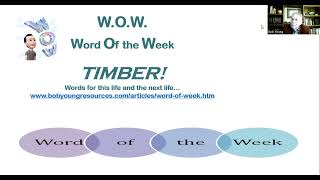 W.O.W.--Word of the Week: Timber!