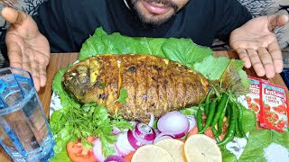 Spicy Fry Rupchanda Fish Eating 🐟🤤🔥 || ASMR EATING FRY FISH ||