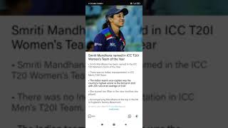 Smriti Mandhana named in ICC T20I women's Team of the Year; no Indian in the men's side