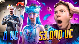 $53 000 UC! 🔥 ЭТО ВООБЩЕ ВОЗМОЖНО? ИДЕАЛЬНАЯ ПРОКАЧКА АККАУНТА ПОДПИСЧИКУ😈- В PUBG Mobile С ВЕБКОЙ