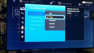 Samsung HU8550 4K TV Best Picture Settings