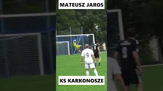 Ładny gol z dystansu z lewej nogi w samo okienko. Mateusz Jaros. KS Karkonosze Jelenia Góra #shorts