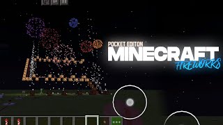 Fireworks🎇🚀 in Minecraft Pocket Editon || Mr. Devil || First Time 🥺