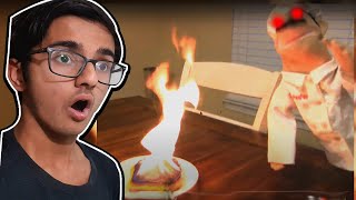 HE'S BURNING THE HOUSE DOWN | SML Movie: The New Chef Reaction