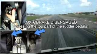 AIRBUS RUDDER PEDALS, BRAKES & SIDE STICK OPERATION (SBRF RWY18)