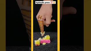 hydraulic press 💯💥#shorts #satisfying #trendingno1 #respect #viral respect