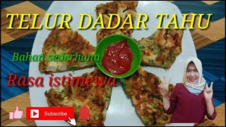 Cara membuat telur dadar tahu