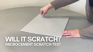 MicroCement Scratch Test (YOU WON'T BELIEVE IT!)