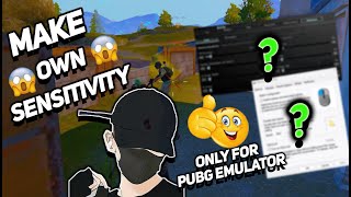 HOW TO MAKE YOUR OWN🤜SENSITIVITY🤛ON PUBG EMULATOR IN 2024 | H.S.M MOIZ