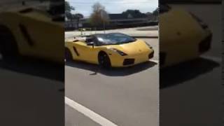 Supercars Leaving Car Meet! Gallardo, Aventador and Mustang Exhaust Sound!