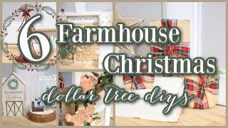 6 FARMHOUSE CHRISTMAS DOLLAR TREE DIYS | CHRISTMAS CRAFTS