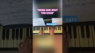 “WHEN GOD SHUT THE DOOR” Jerry Heil. Piano Cover. #shorts