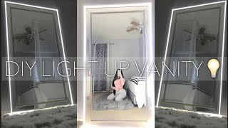 DIY CHEAP LIGHT UP BODY MIRROR