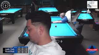 Justin Clark vs Runal Bhatt - 9 Ball Tournament - 5th/6th Place Match - 4/6/24