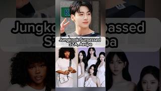 Jungkook Surpassed SZA, Aespa | Kpop news | #kpop #bts #jungkook #sza #aespa