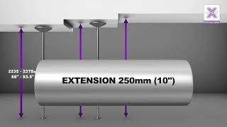 xpole xpert french section measuring ceiling height