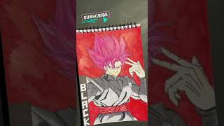 Drawing Goku black from Dragon ball super #shorts #dbz #animeart