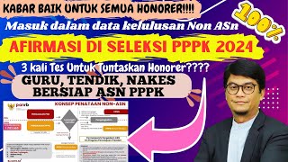 🔴ALHAMDULILLAH❗JIKA REGULASI TERBIT, PPPK 2024 DIBUKA❗ADA AFIRMASI KHUSUS HONORER❓PPPK PARUH WAKTU❗