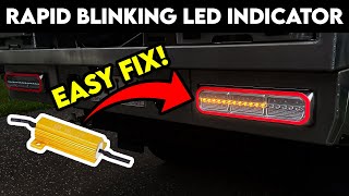 How To EASILY Fix Quick Flashing Indicators After LED Tailight Swap // Hyperflash Fix on Landcruiser