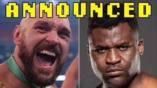 TYSON FURY CONFIRMED IN SAUDI CASH GRAB AGAINST FORMER UFC CHAMP FRANCIS NGANNOU