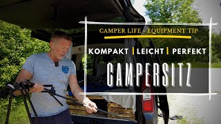 🟢 Kompakt & extrem leicht Camper Life -Campingstuhl-