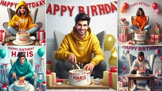 How to Create Happy Birthday Day Boys and Girls ai photo editing | bing image creator tutorial